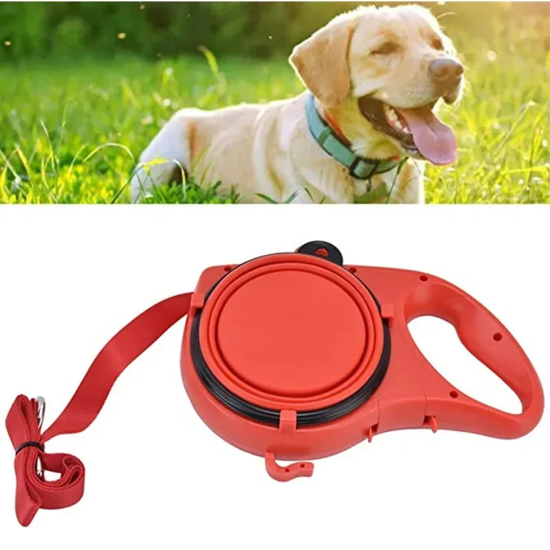 Dog Leash with Water & Bags For Poop