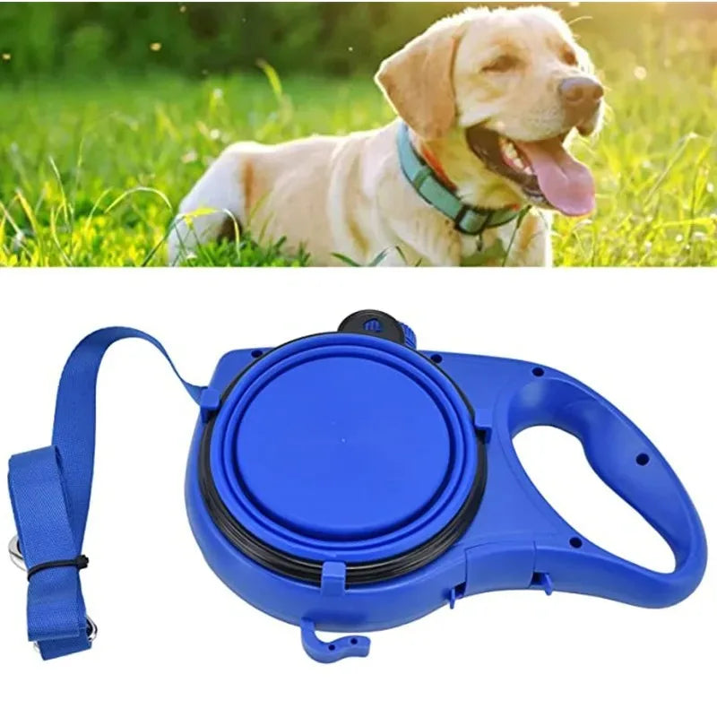 Dog Leash with Water & Bags For Poop