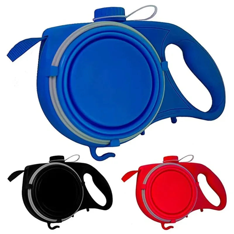 Dog Leash with Water & Bags For Poop