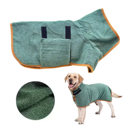 Dog Bathrobe with Quick Drying